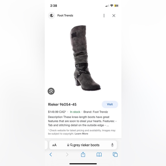 Grey boots - Picture 3 of 5